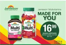Loblaws JAMIESON MULTIVITAMINS, 80/115'S offer