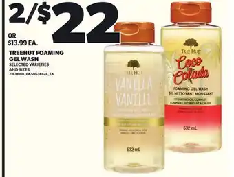 Loblaws TREEHUT FOAMING GEL WASH offer