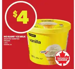 Loblaws NO NAME ICE MILK, 1.65 L offer