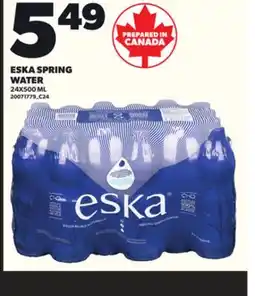 Loblaws ESKA SPRING WATER 24X500 ML offer