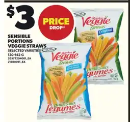 Loblaws SENSIBLE PORTIONS VEGGIE STRAWS, 120-142G offer