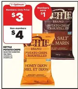 Loblaws KETTLE POTATO CHIPS 156/198G offer