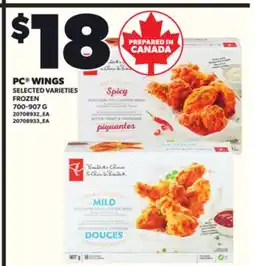 Loblaws PC WINGS, 700-907G offer