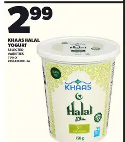 Loblaws KHAAS HALAL YOGURT, 750G offer