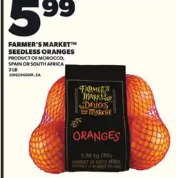 Loblaws FARMER'S MARKET SEEDLESS ORANGES, 3 LB offer