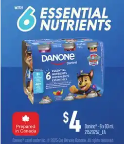 Loblaws DANINO, 6 X 93 ML offer