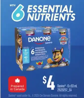 Loblaws DANINO, 6 X 93 ML offer