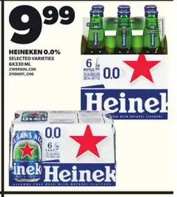 Loblaws HEINEKEN 0.0%, 6X330ML offer