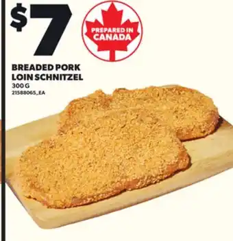 Loblaws BREADED PORK LOIN SCHNITZEL, 300G offer
