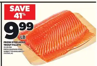 Loblaws FRESH STEELHEAD TROUT FILLETS offer