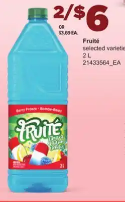 Loblaws FRUITÉ, 2L offer
