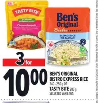 Metro BEN'S ORIGINAL BISTRO EXPRESS RICE offer
