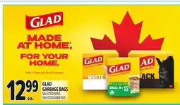 Metro GLAD GARBAGE BAGS offer