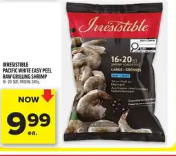 Metro IRRESISTIBLE PACIFIC WHITE EASY PEEL RAW GRILLING SHRIMP offer