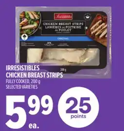 Metro IRRESISTIBLES CHICKEN BREAST STRIPS offer