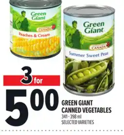 Metro GREEN GIANT CANNED VEGETABLES offer