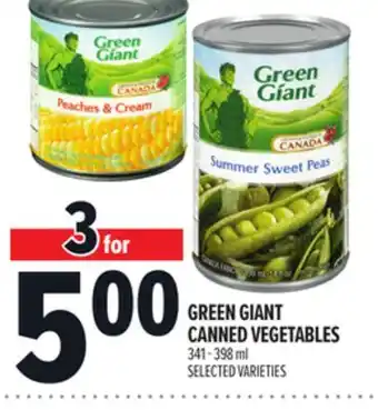 Metro GREEN GIANT CANNED VEGETABLES offer