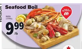 Metro SEAFOOD BOIL offer