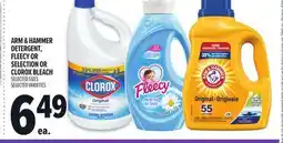 Metro ARM & HAMMER DETERGENT, FLEECY OR SELECTION OR CLOROX BLEACH offer