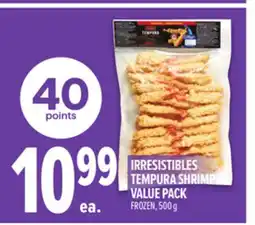 Metro IRRESISTIBLES TEMPURA SHRIMP VALUE PACK offer