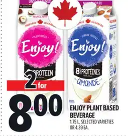 Metro ENJOY PLANT BASED BEVERAGE offer