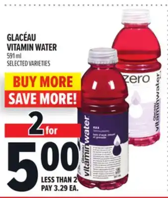 Metro GLACÉAU VITAMIN WATER offer