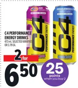 Metro C4 PERFORMANCE ENERGY DRINKS offer
