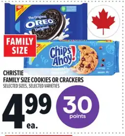 Metro CHRISTIE FAMILY SIZE COOKIES OR CRACKERS offer