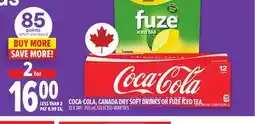 Metro COCA-COLA, CANADA DRY SOFT DRINKS OR FUZE ICED TEA offer