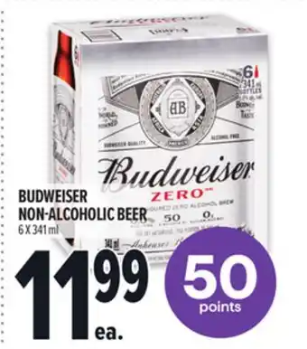 Metro BUDWEISER NON-ALCOHOLIC BEER offer
