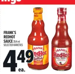 Metro FRANK'S REDHOT SAUCE offer