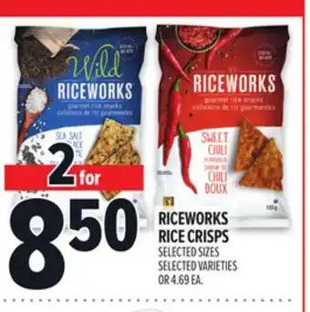 Metro RICEWORKS RICE CRISPS offer