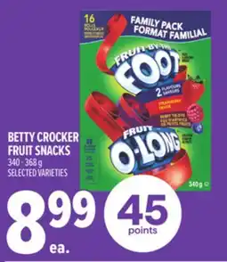Metro BETTY CROCKER FRUIT SNACKS offer