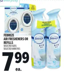 Metro FEBREZE AIR FRESHENERS OR REFILLS offer