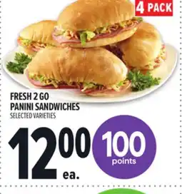 Metro FRESH 2 GO PANINI SANDWICHES offer