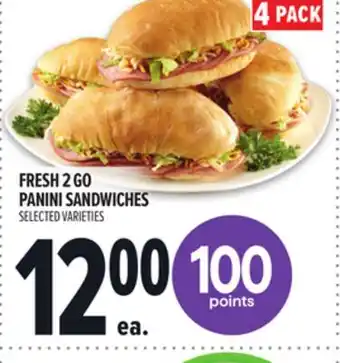 Metro FRESH 2 GO PANINI SANDWICHES offer