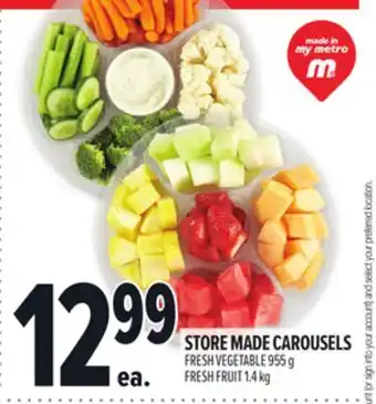 Metro STORE MADE CAROUSELS offer