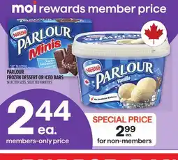 Metro PARLOUR FROZEN DESSERT OR ICED BARS offer