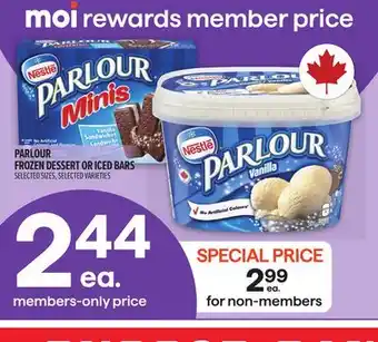 Metro PARLOUR FROZEN DESSERT OR ICED BARS offer