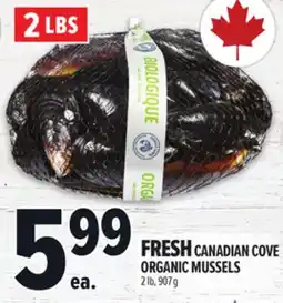 Metro FRESH CANADIAN COVE ORGANIC MUSSELS offer