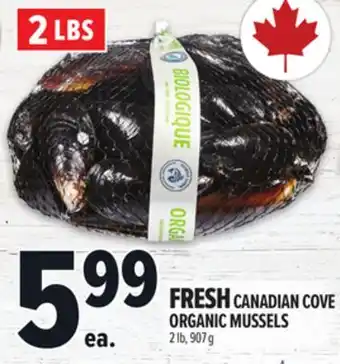 Metro FRESH CANADIAN COVE ORGANIC MUSSELS offer