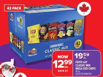 Metro FRITO LAY CLASSIC MIX MEGA SIZE CHIPS offer