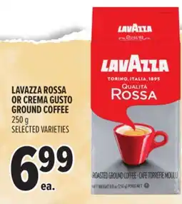Metro LAVAZZA ROSSA OR CREMA GUSTO GROUND COFFEE offer