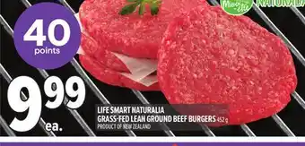 Metro LIFE SMART NATURALIA GRASS-FED LEAN GROUND BEEF BURGERS offer
