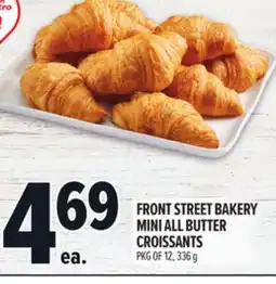 Metro FRONT STREET BAKERY MINI ALL BUTTER CROISSANTS offer