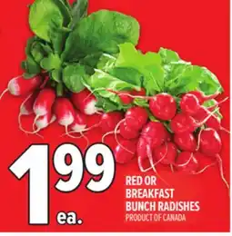 Metro RED OR BREAKFAST BUNCH RADISHES offer