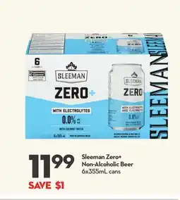 Longo's Sleeman Zero + Non-Alcoholic Beer offer