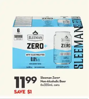 Longo's Sleeman Zero + Non-Alcoholic Beer offer