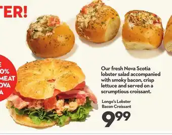 Longo's Lobster Bacon offer