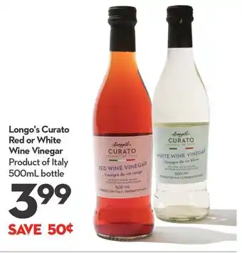 Longo's Longo's Curato Red or White Wine Vinegar offer